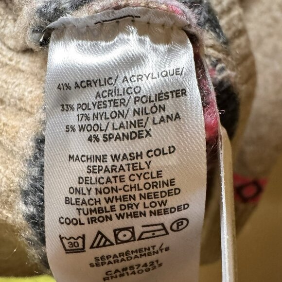 Loft Fair Isle Print Knit Sweater Dress Womens Size XS NWT $89 Acrylic Blend - Picture 10 of 11